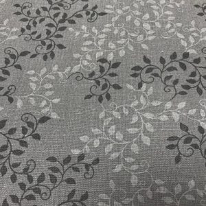 Wideback cotton - Algodon leaves grey