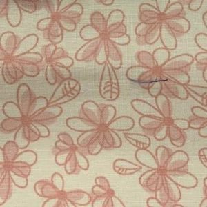 Wideback cotton - floral flight peach