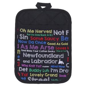 Colorful Newfoundland sayings - Pot holder