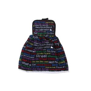 Colorful Newfoundland Sayings - Tie Hand Towel
