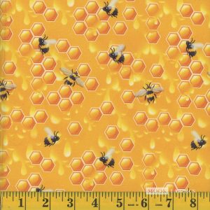 Mook Fabrics - bee time honeycomb