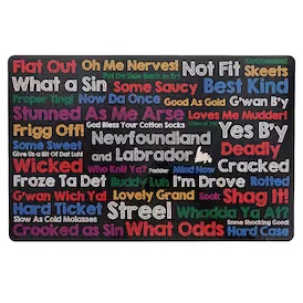 Colorful Newfoundland Sayings - Foam Placemat