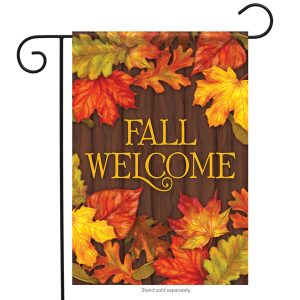 Small double sided flag - Lovely Leaves