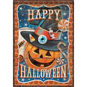 Small double sided flag - Halloween Treats