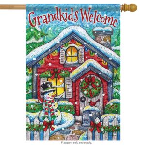 Small double sided flag - Grandkids Welcome House