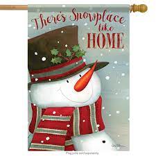 Small double sided flag - Snowplace like home