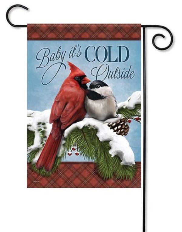 Large double sided flag - Cozy Couple