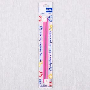 Kid’s Knitting Needles - 7.25” 4.5mm Single Point