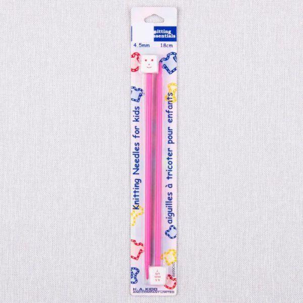 Kid’s Knitting Needles - 7.25” 4.5mm Single Point