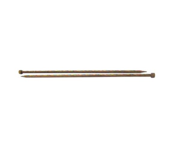 10” Rainbow Wood Knitting Needles 5mm