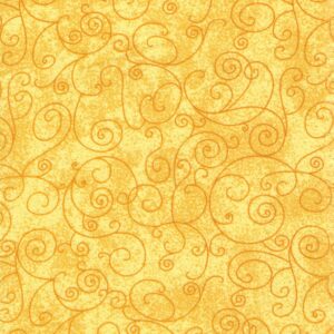 108” flannel willow yellow