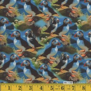 Puffins blue