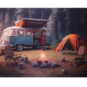 Camper (Blue Van)