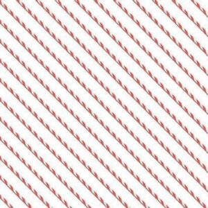 Christmas Village - White Candy cane stripes