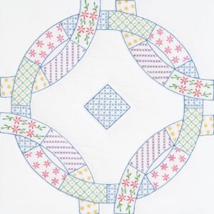 18” Quilt Blocks - Interlocking Patchwork Wedding Rings