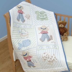 Crib Quilt Top - Little Boy