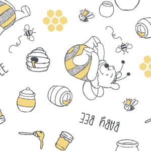 “Pooh Baby Bee” Winnie the Pooh - Mook Fabrics