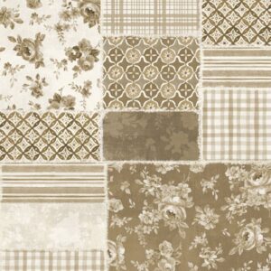 108” cotton - Beige Patchwork