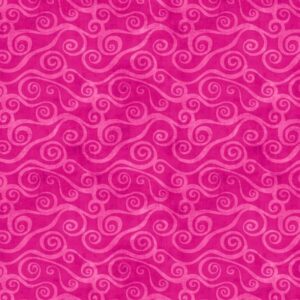 108” cotton - Swirly Scroll Pink