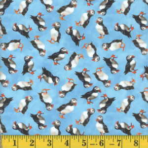 Mook Fabrics - Puffins in the Seasons