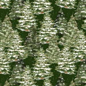 Evergreen farm trees
