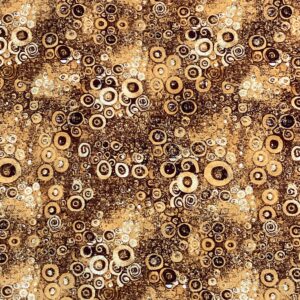 Gold circle print